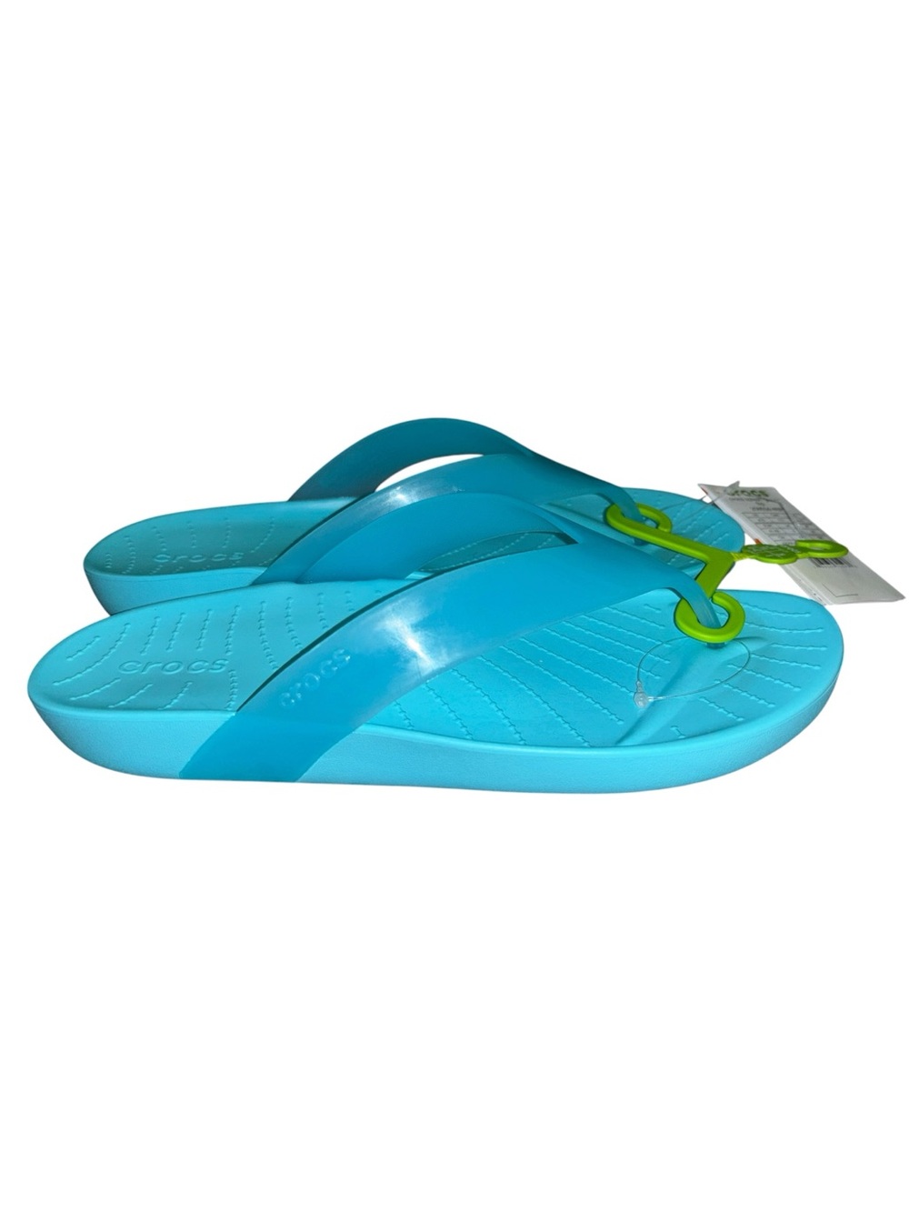 Crocs Splash Glossy Flip Flop Sandals Womens Size 10